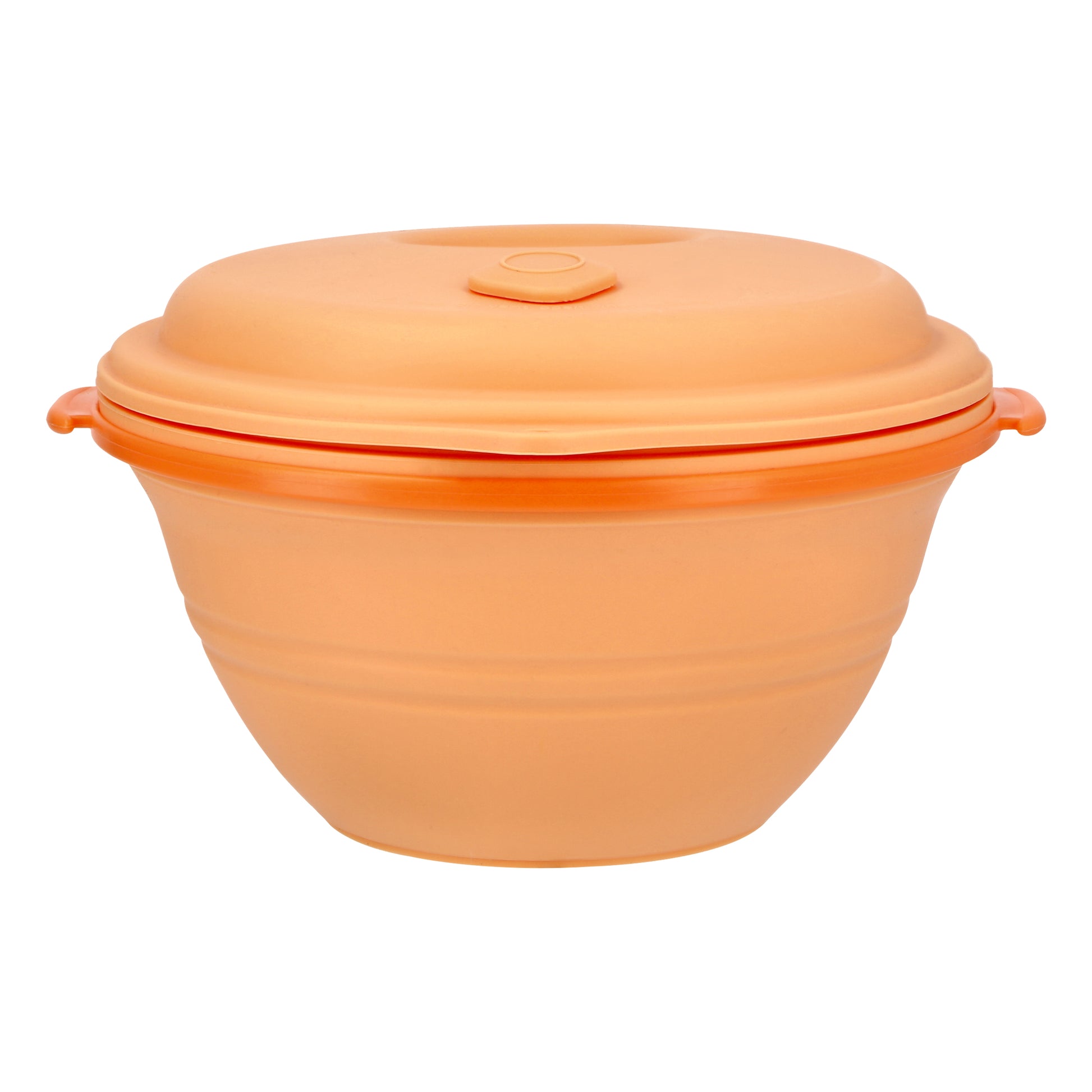 Orange reusable bowl collapsible